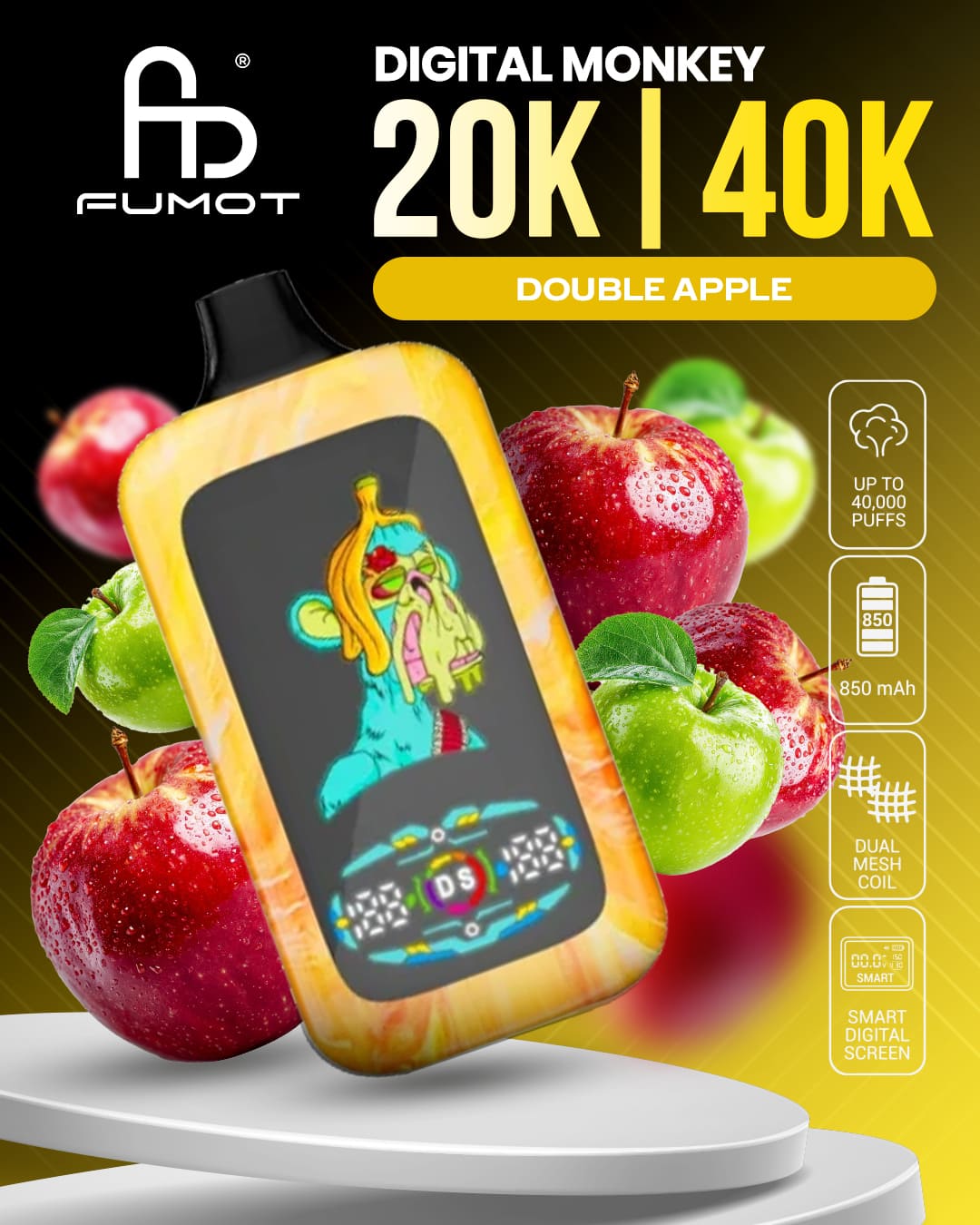 Fumot Digital Monkey 20K/40K - Double Apple