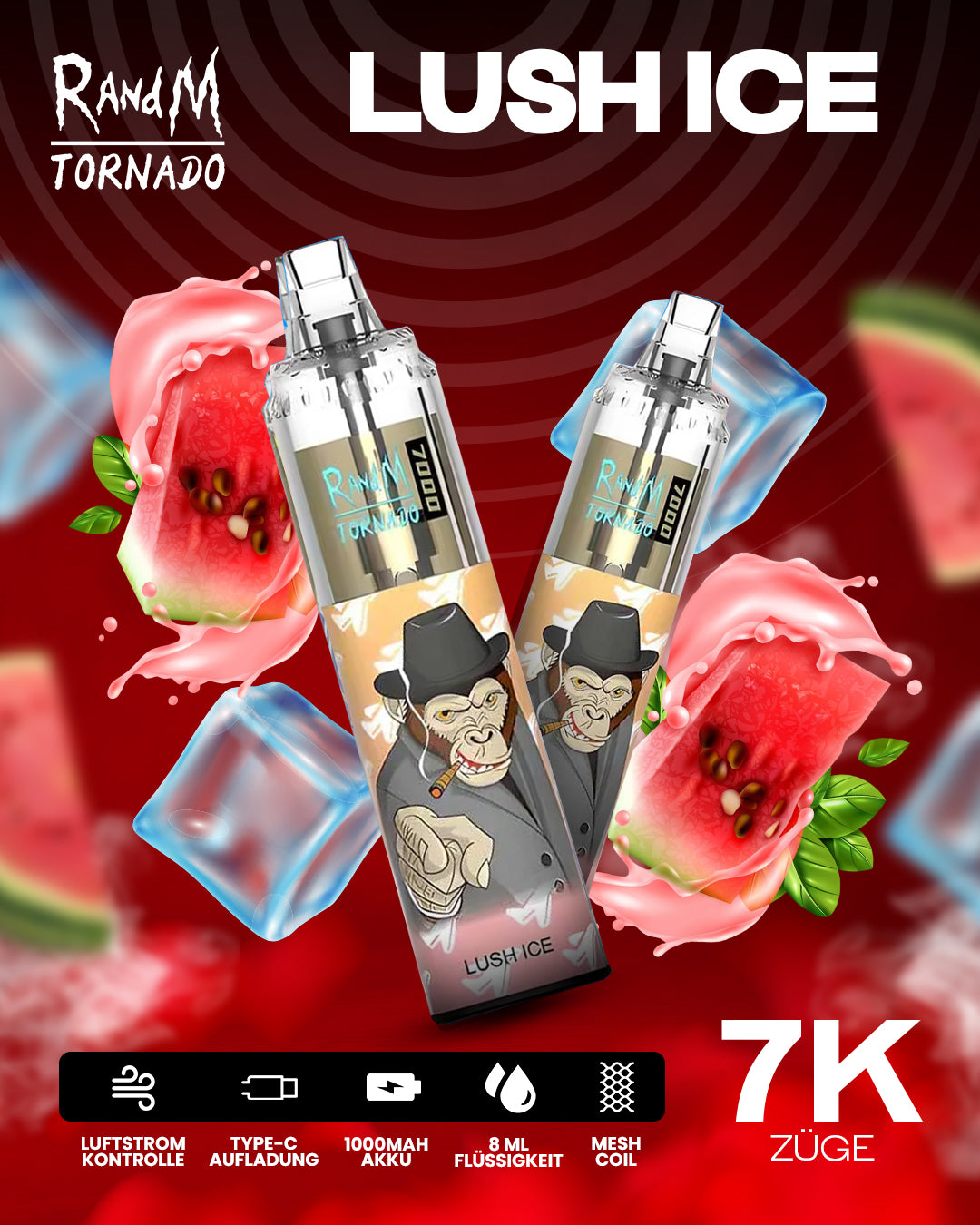 Lush Ice - RandM Tornado Vape - Offizieller Store