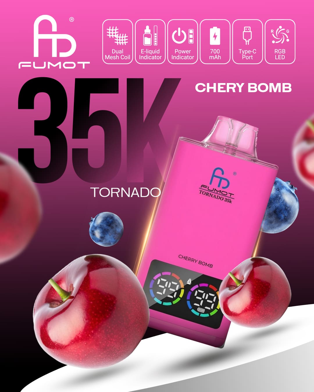 Fumot Tornado 35K - Cherry Bomb