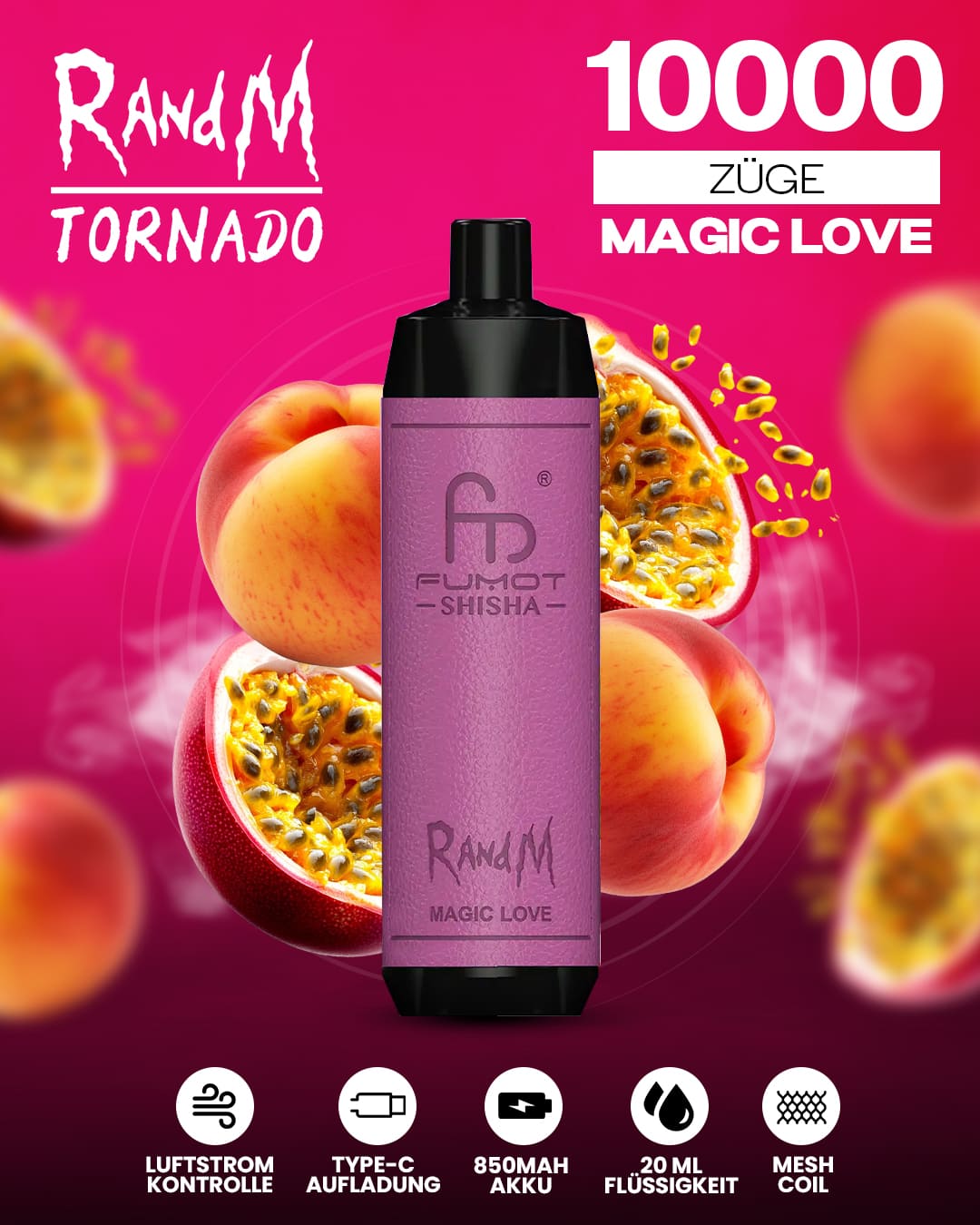 RandM Shisha 10000 - Magic Love
