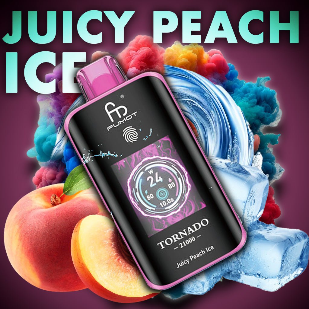 Juicy Peach Ice - RandM Tornado Vape - Offizieller Store