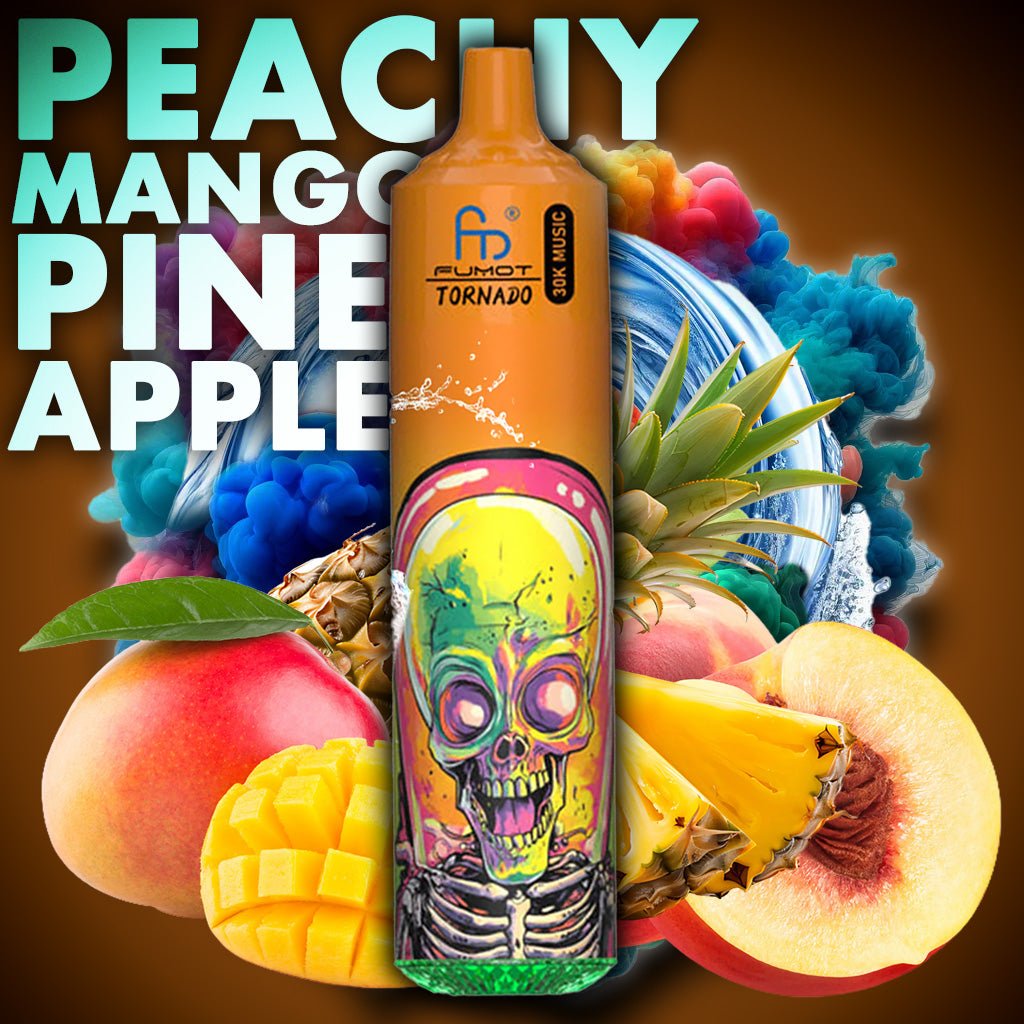 RandM Tornado 30000 - Peach Mango Pineapple | Einweg-Vape mit 30.000 Zügen und exotisch-fruchtigem Geschmack aus Pfirsich, Mango und Ananas