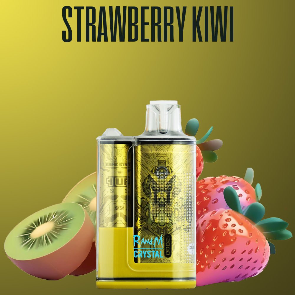 RandM Fumot Vape 12000 Strawberry Kiwi – Einweg E-Zigarette mit 12000 Zügen, LED-Display und fruchtigem Erdbeer-Kiwi-Geschmack
