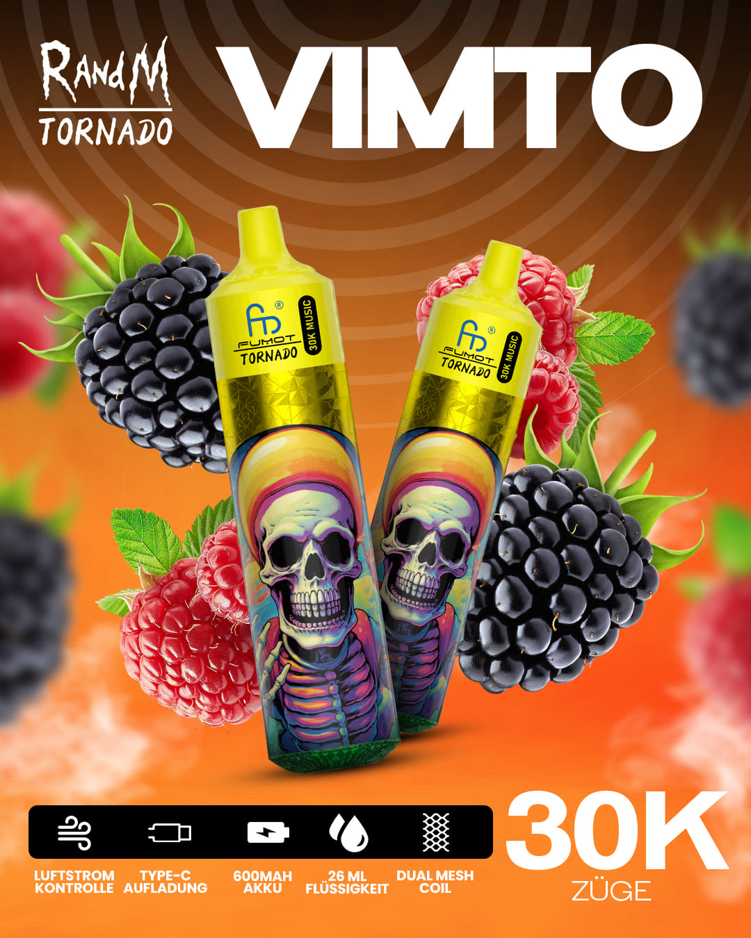 Tornado Vape 30000 - Vimto
