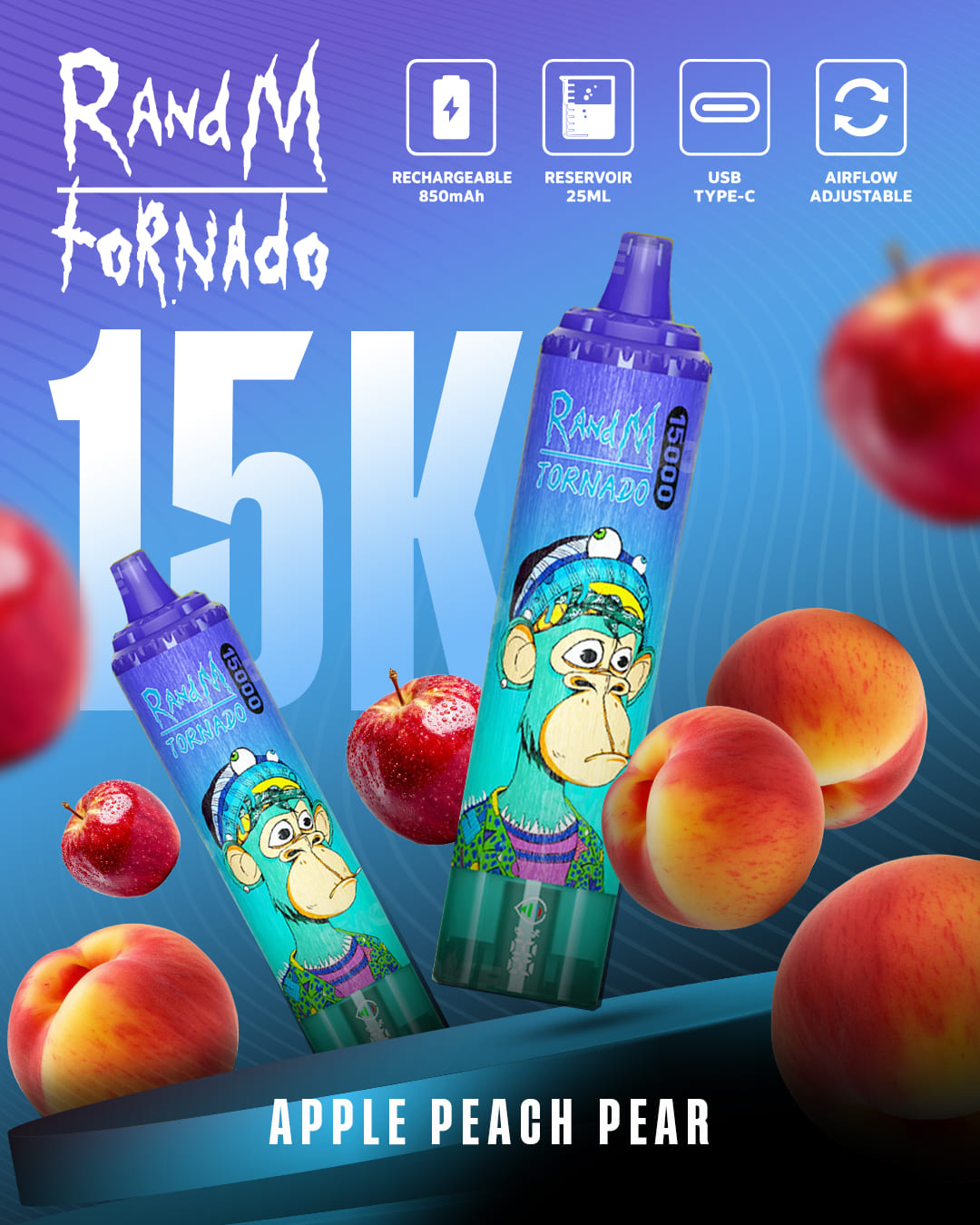 Tornado Vape 15000 - Apple Peach Pear