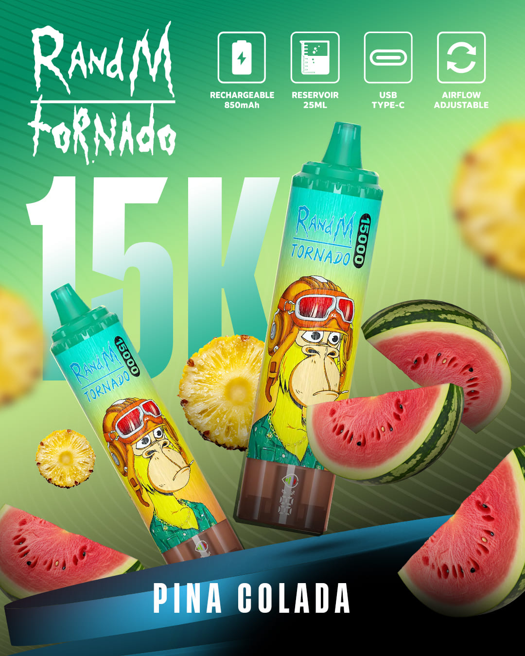 Tornado Vape 15000 - Pina Colada