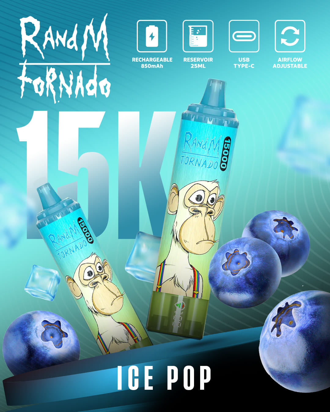 Tornado Vape 15000 - Ice Pop