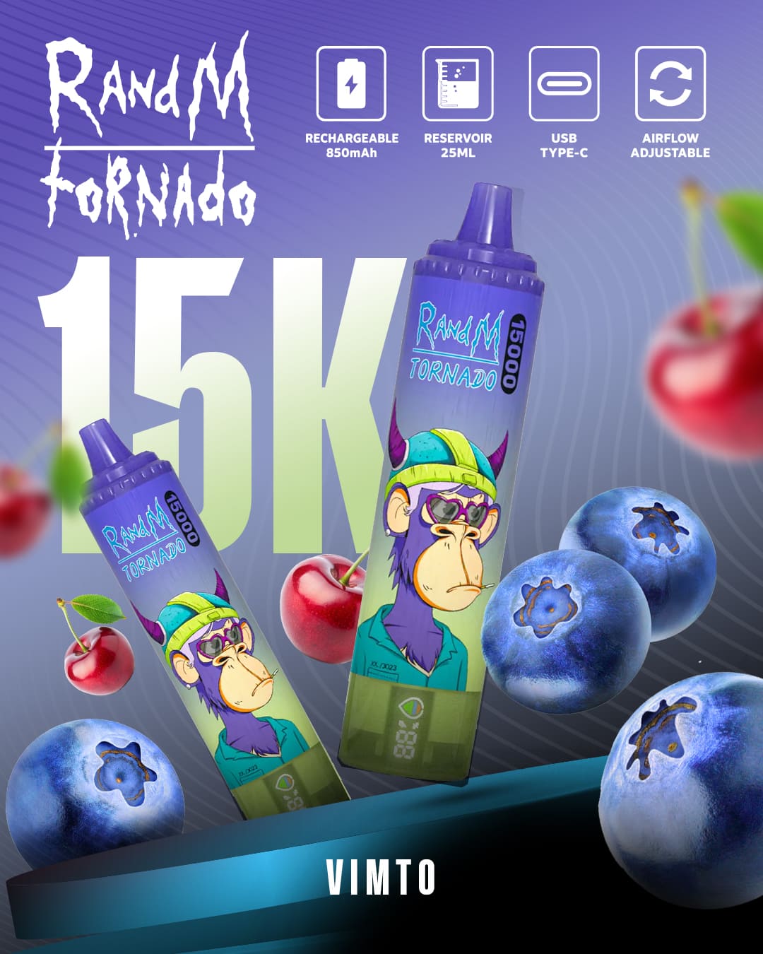 Tornado Vape 15000 - Vimto