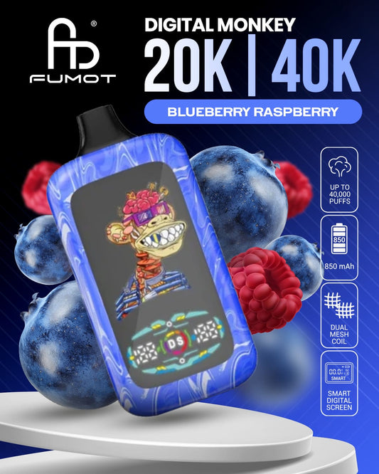 Fumot Digital Monkey 20K/40K - Blueberry Raspberry