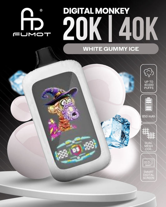Fumot Digital Monkey 20K/40K - White Gummy Ice