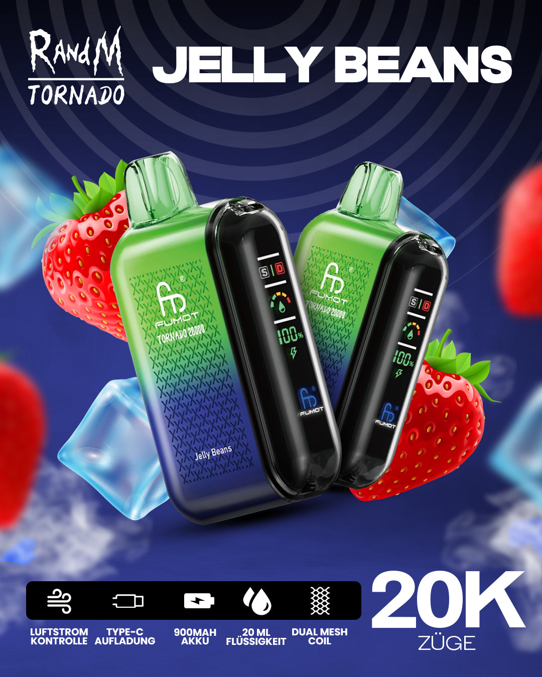 Jelly Beans - RandM Tornado Vape - Offizieller Store