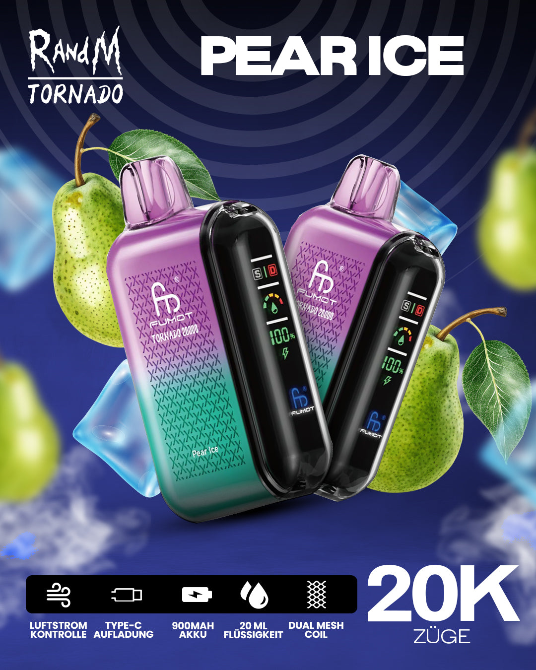 Pear Ice - RandM Tornado Vape - Offizieller Store