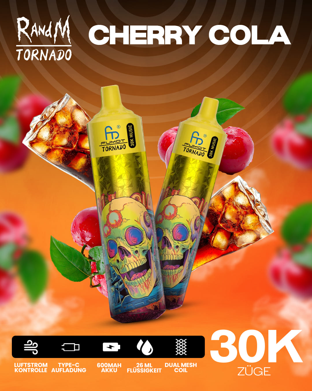Tornado Vape 30000 - Cherry Cola