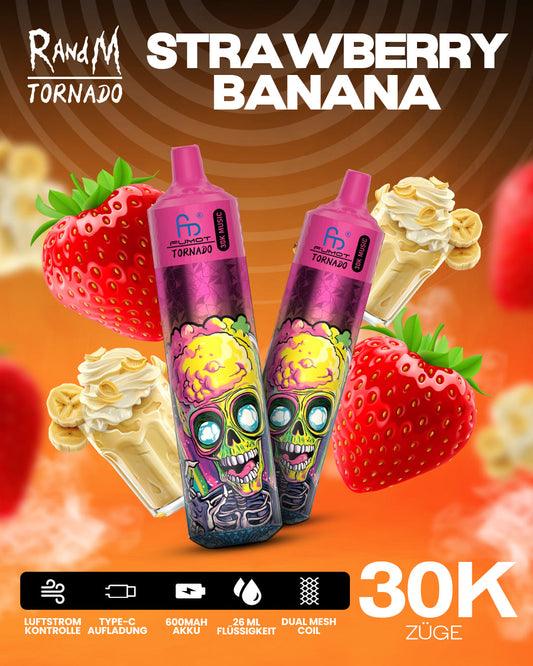 Tornado Vape 30000 - Strawberry Banana