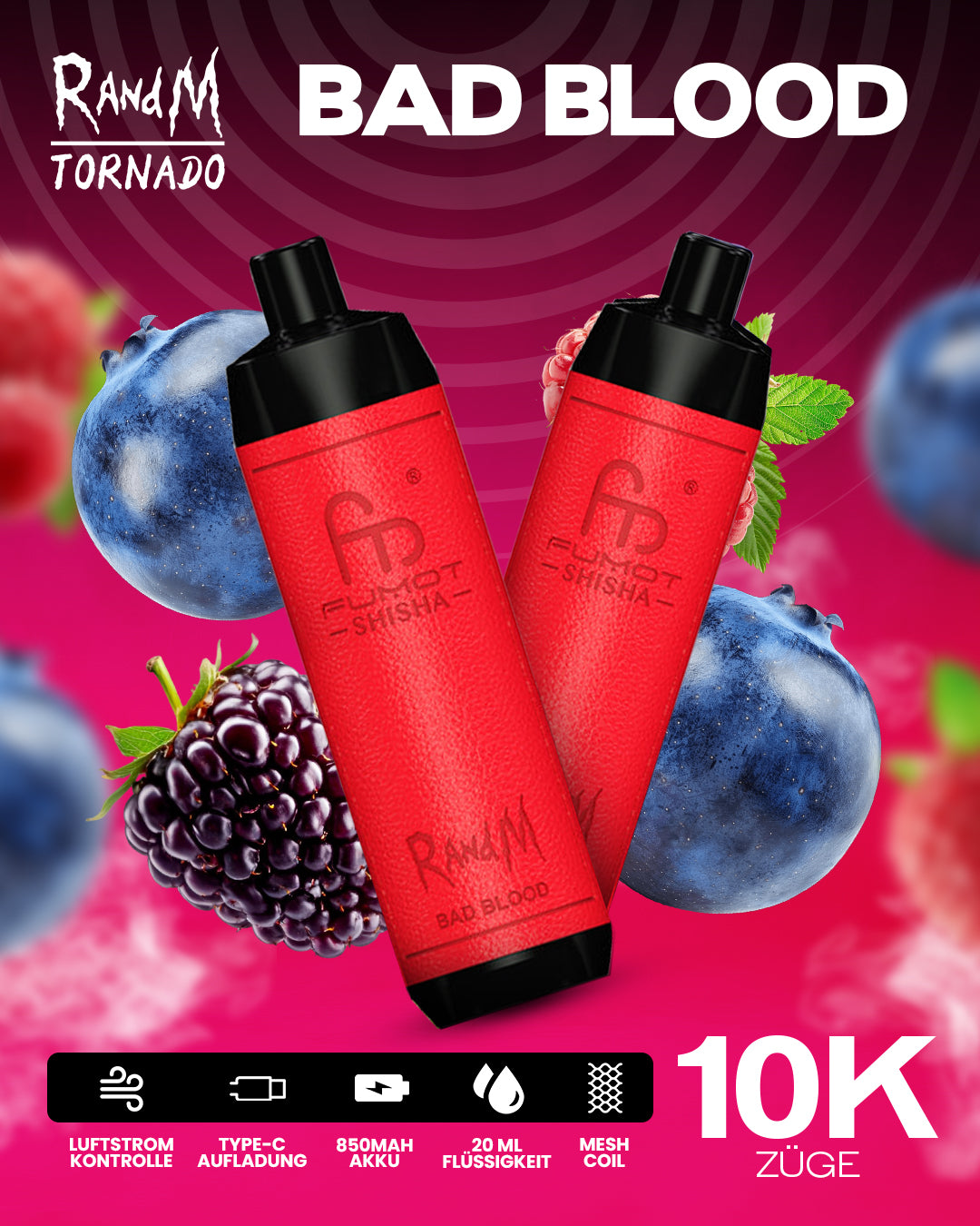 Bad Blood - RandM Tornado Vape - Offizieller Store