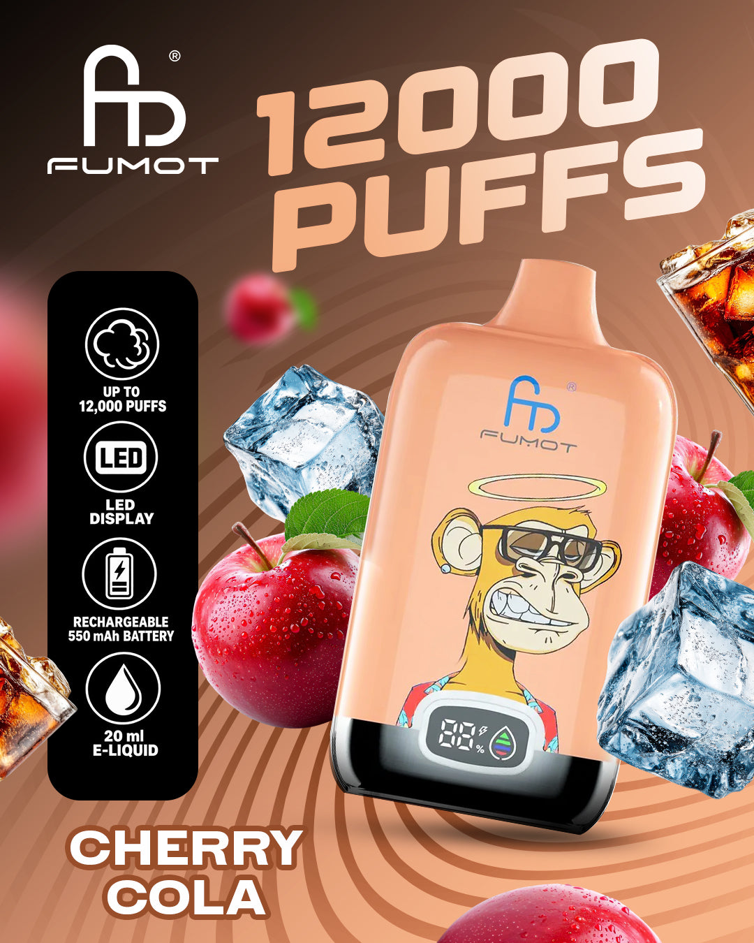 Fumot Vape 12000 - Cherry Cola