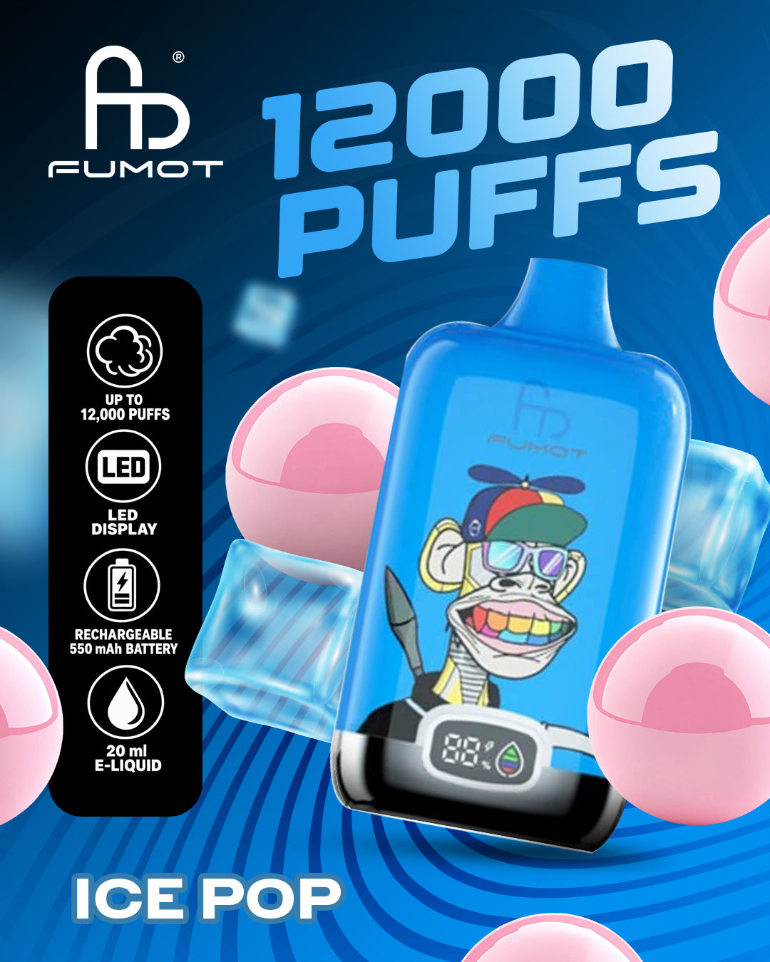 Fumot Vape 12000 - Ice Pop