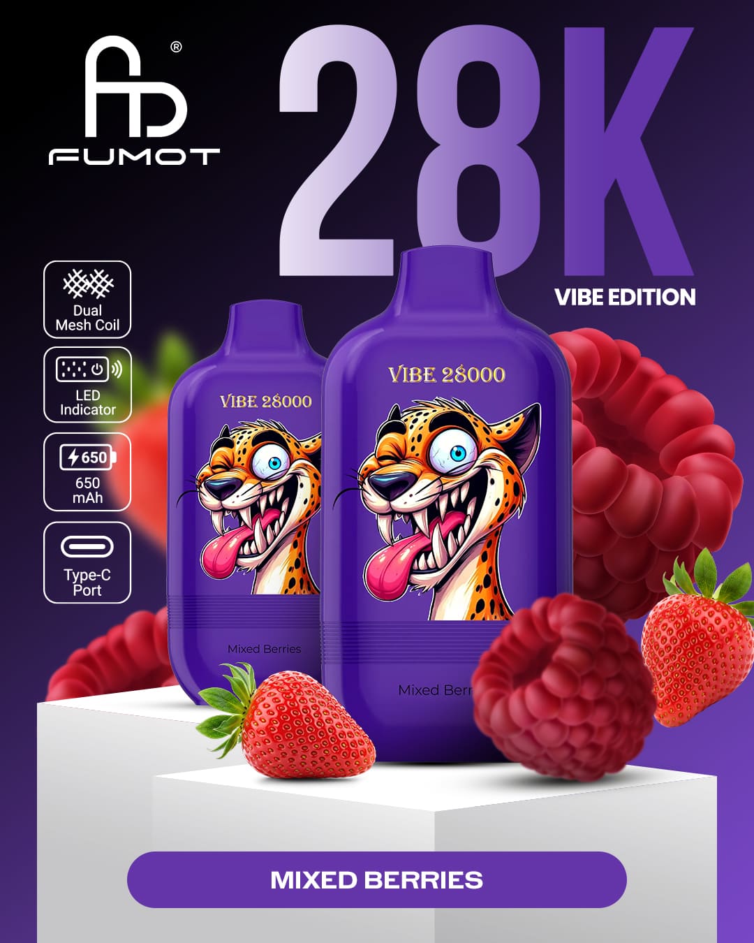 Fumot Vibe 28000 - Mixed Berries