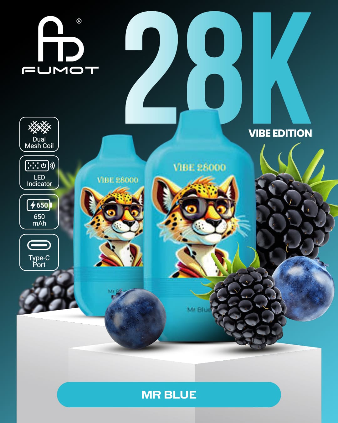 Fumot Vibe 28000 - Mr. Blue