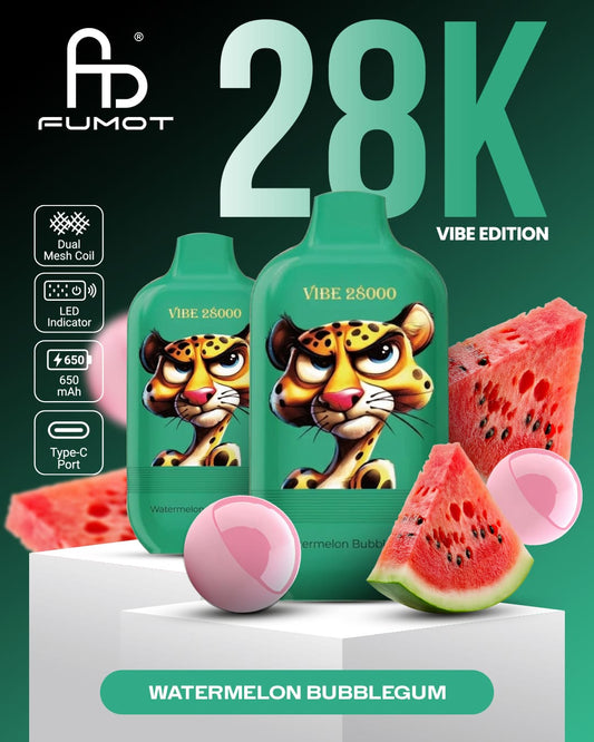 Fumot Vibe 28000 - Watermelon Bubblegum