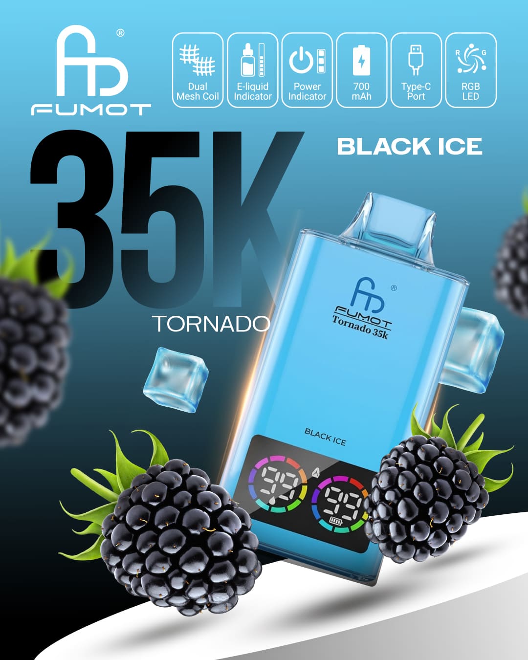 Fumot Tornado 35K - Black Ice