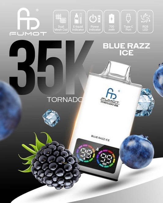Fumot Tornado 35K - Blue Razz Ice