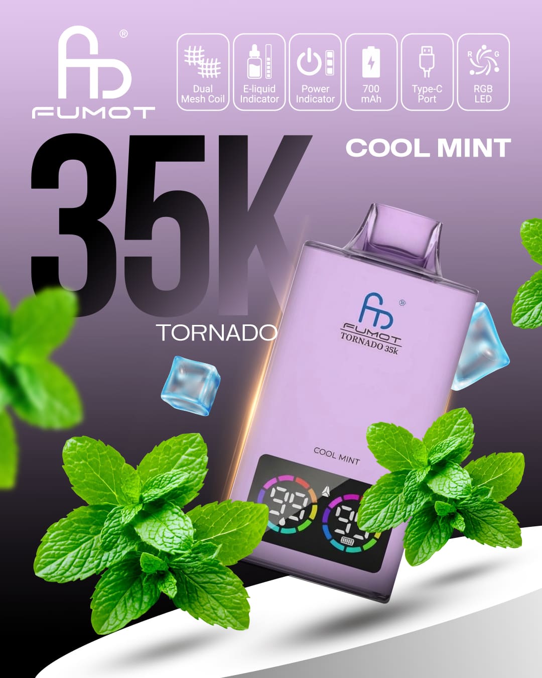 Fumot Tornado 35K - Cool Mint