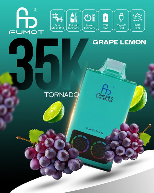 Fumot Tornado 35K - Grape Lemon