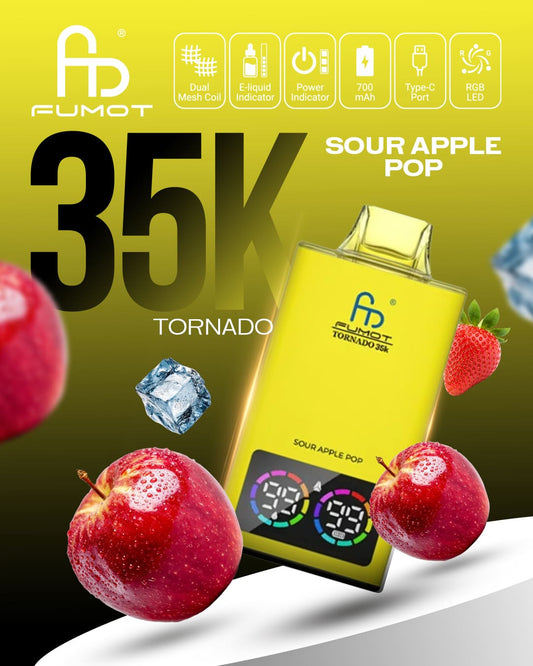 Fumot Tornado 35K - Sour Apple Pop