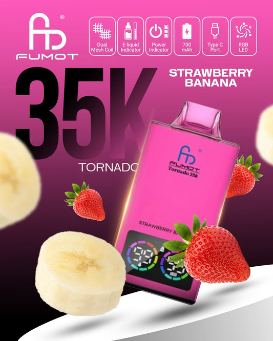 Fumot Tornado 35K - Strawberry Banana