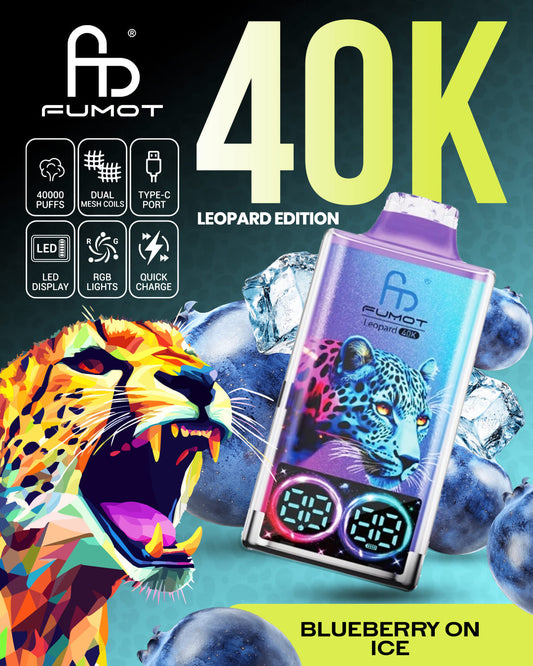Fumot Leopard 40K - Blueberry on Ice