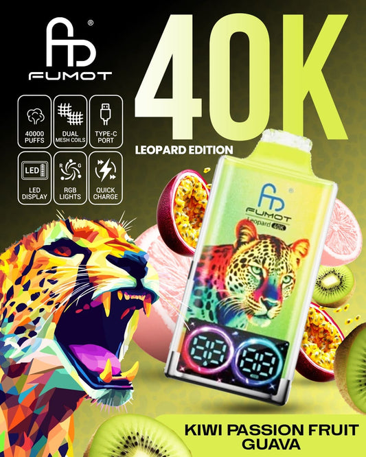 Fumot Leopard 40K - Kiwi Passionfruit Guava