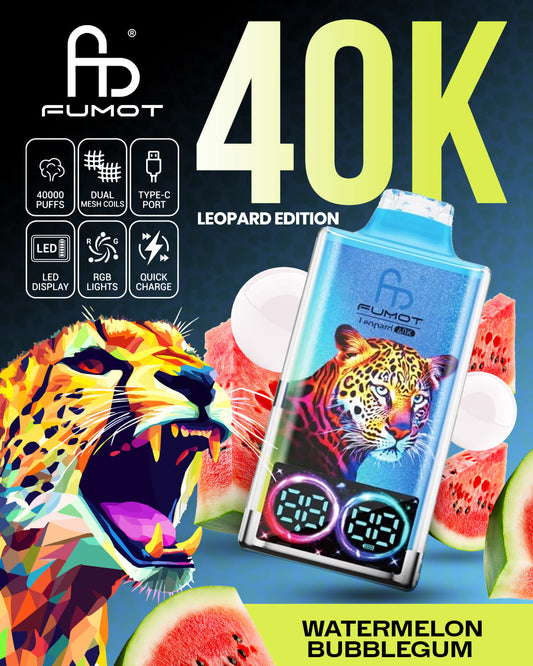 Fumot Leopard 40K - Watermelon Bubblegum