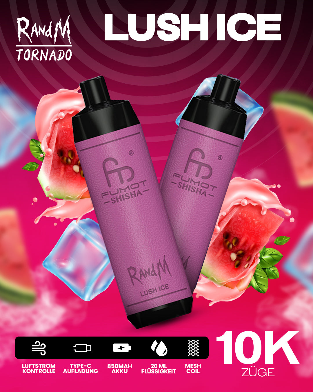 Lush Ice - RandM Tornado Vape - Offizieller Store