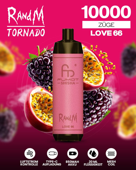 RandM Shisha 10000 - Love 66