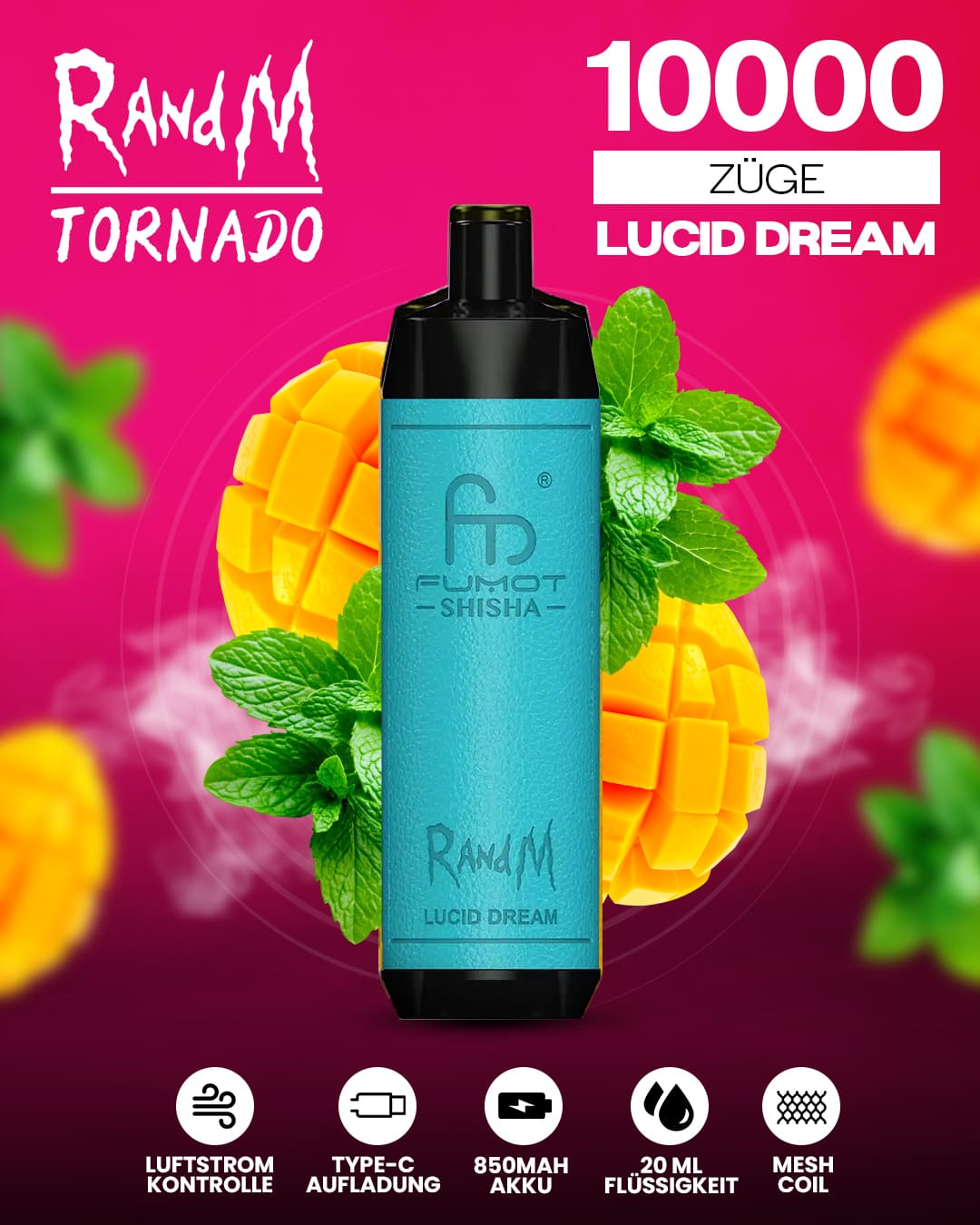 RandM Shisha 10000 - Lucid Dream