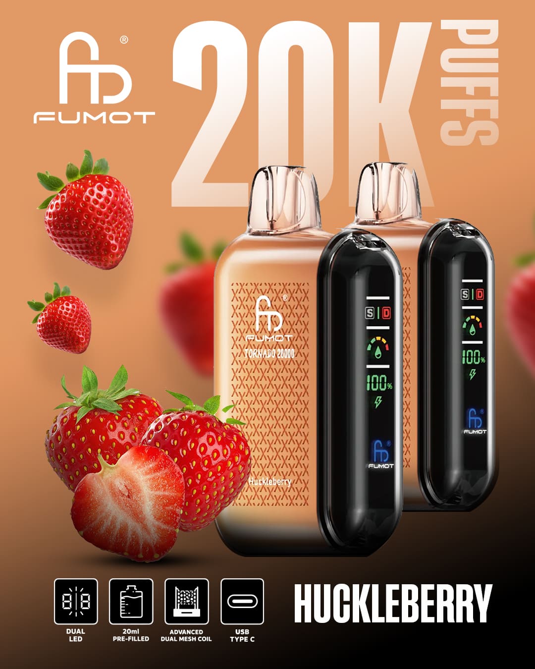 Tornado Vape 20000 - Huckleberry