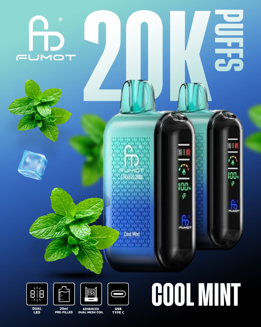 Tornado Vape 20000 - Cool Mint