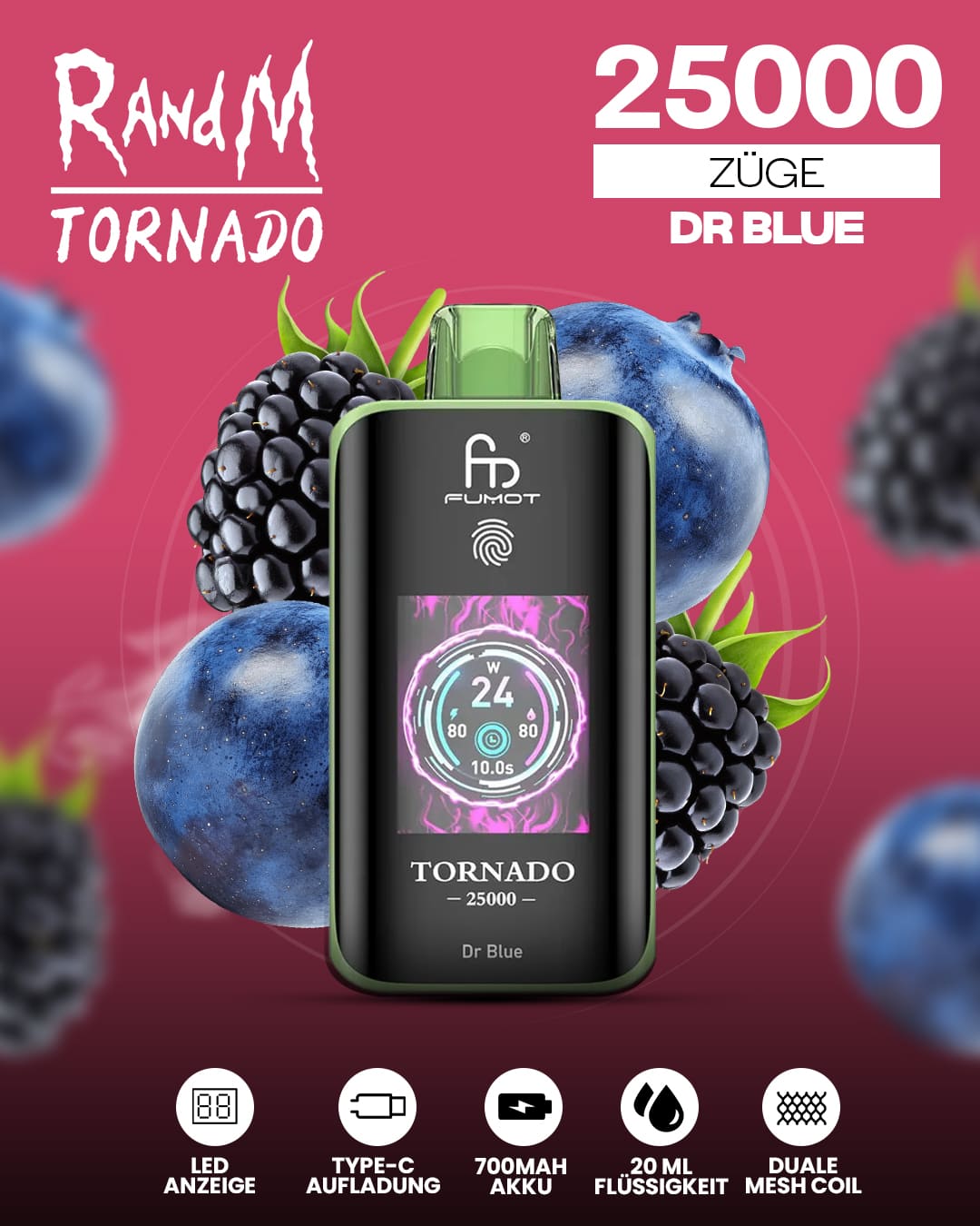 Tornado Vape 25000 - Dr. Blue