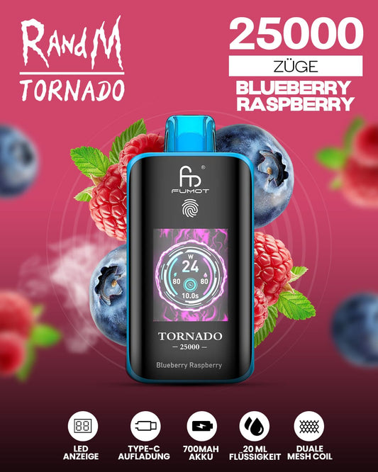 Tornado Vape 25000 - Blueberry Raspberry