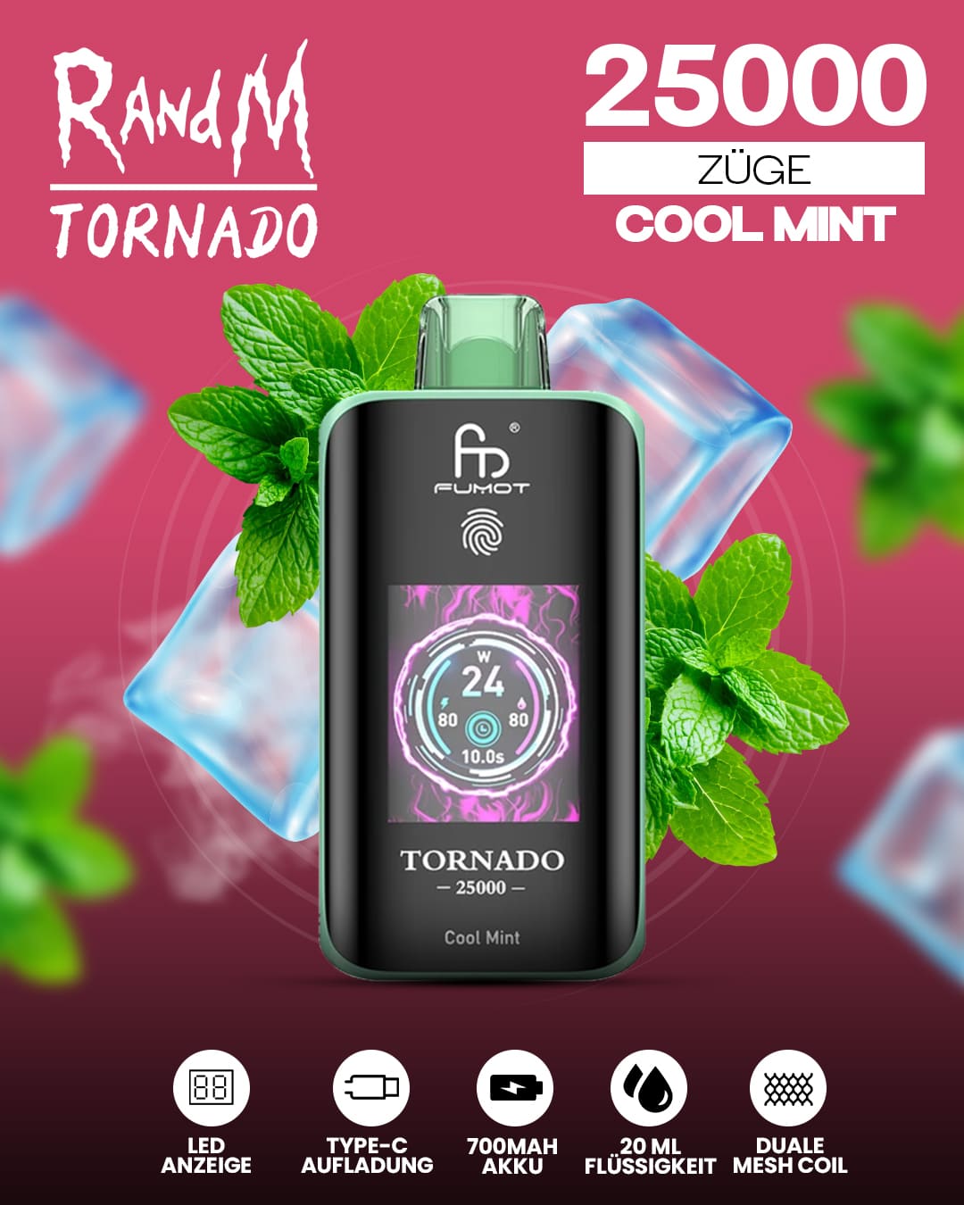 Tornado Vape 25000 - Cool Mint
