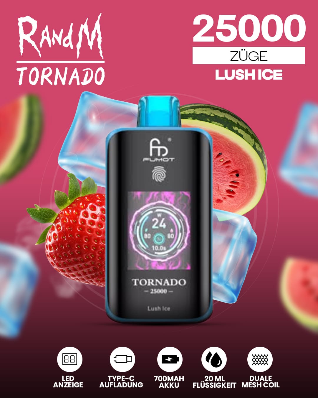 Tornado Vape 25000 - Lush Ice