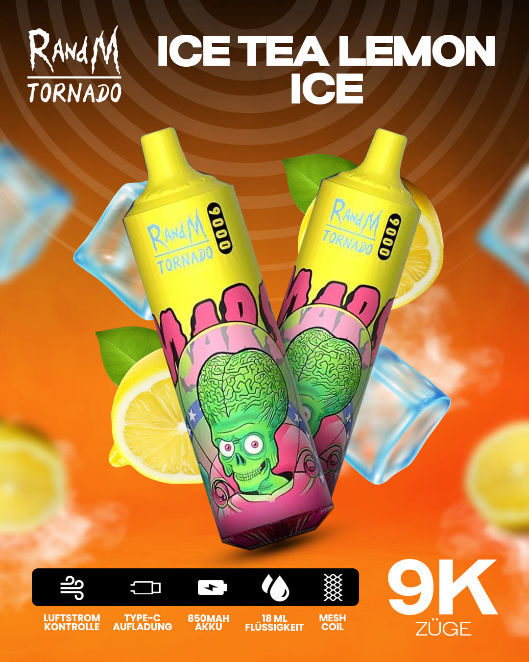 Tornado Vape 30000 - Ice Tea Lemon Ice