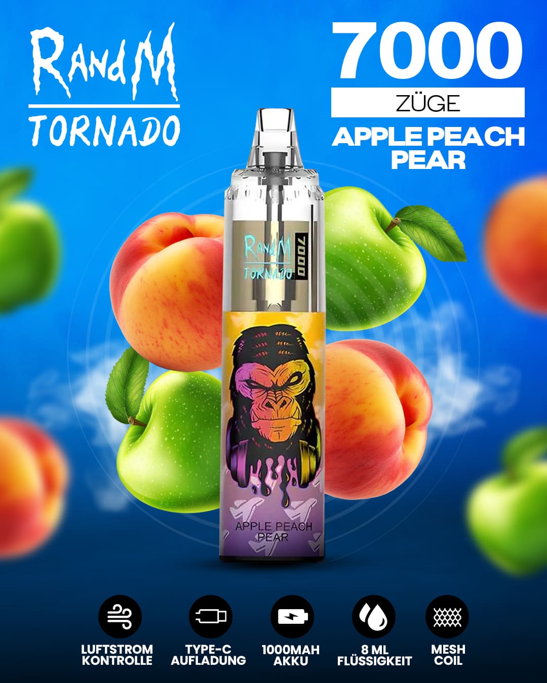 Tornado Vape 7000 - Apple Peach Pear