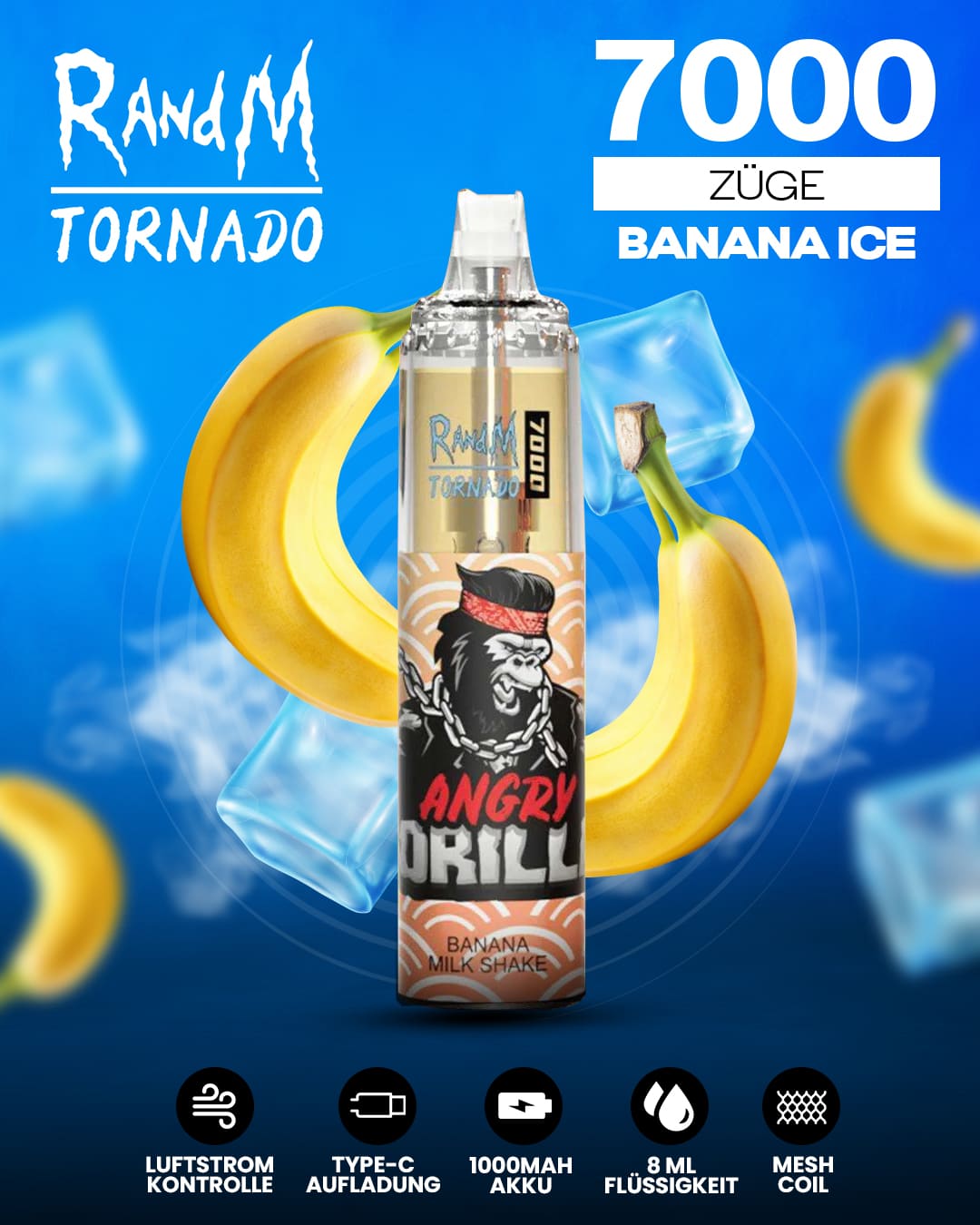 Tornado Vape 7000 - Banana Ice