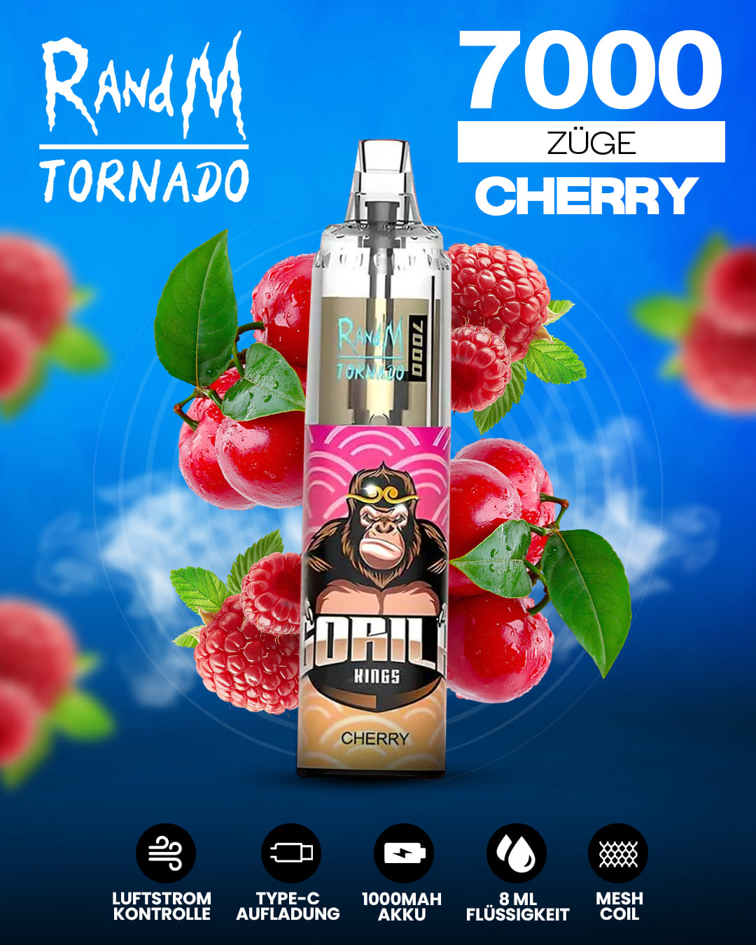 Tornado Vape 7000 - Cherry