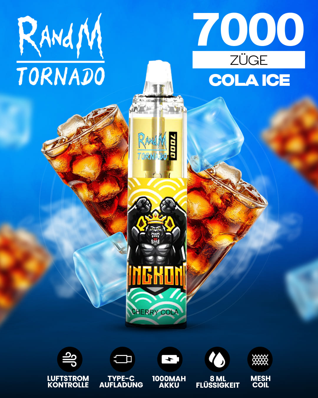 Tornado Vape 7000 - Cola Ice