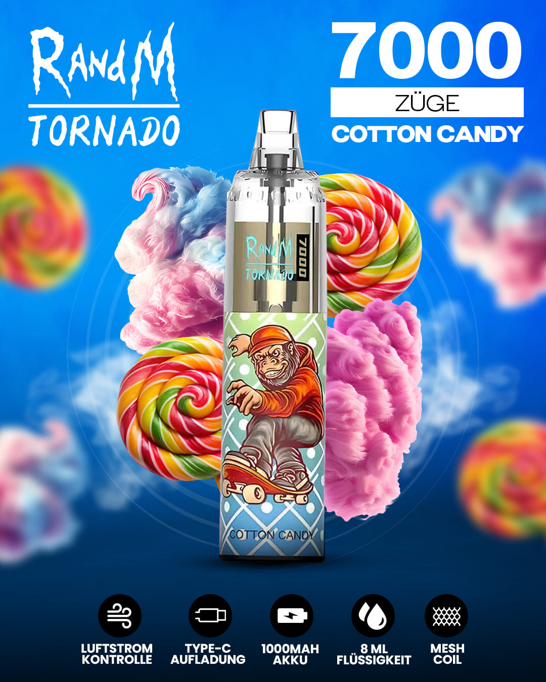 Tornado Vape 7000 - Cotton Candy