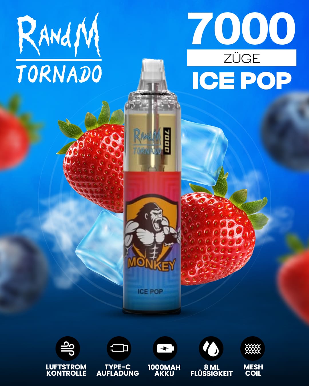 Tornado Vape 7000 - Ice Pop