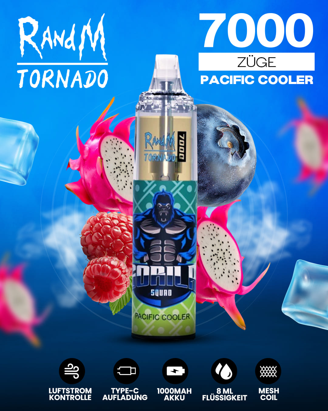 Tornado Vape 7000 - Pacific Cooler